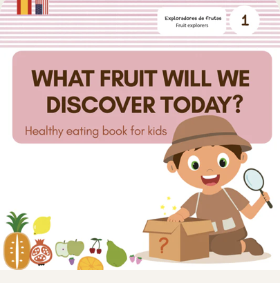 Portada Fruit Explorers, libro 1